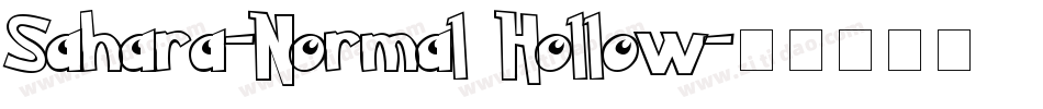 Sahara-Normal Hollow字体转换